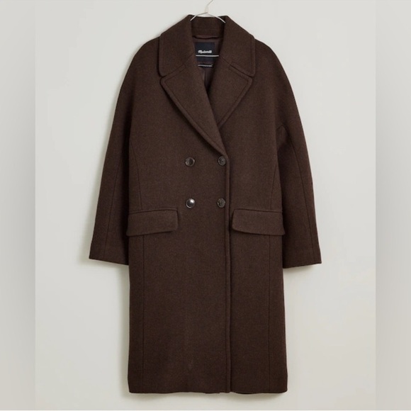 Madewell The Gianna Coat in Insuluxe Fabric Cold Brew - Picture 5 of 13